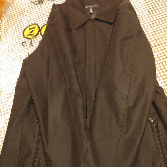 Cotton Twill Insulated Classy Coat - Size Large  - Color Brown - Picture 5 of 12